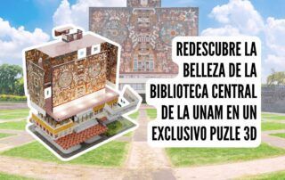 Redescubre la belleza de la Biblioteca Central de la UNAM en un exclusivo puzle 3D