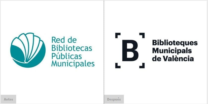 Rediseño del imagotipo de la Red de Bibliotecas Municipales de Valencia