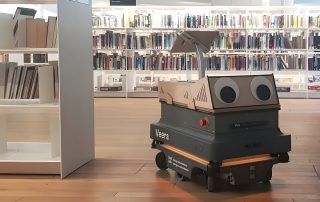 Robots bibliotecarios biblioteca Helsinki