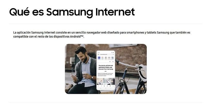 Samsung internet navegador web