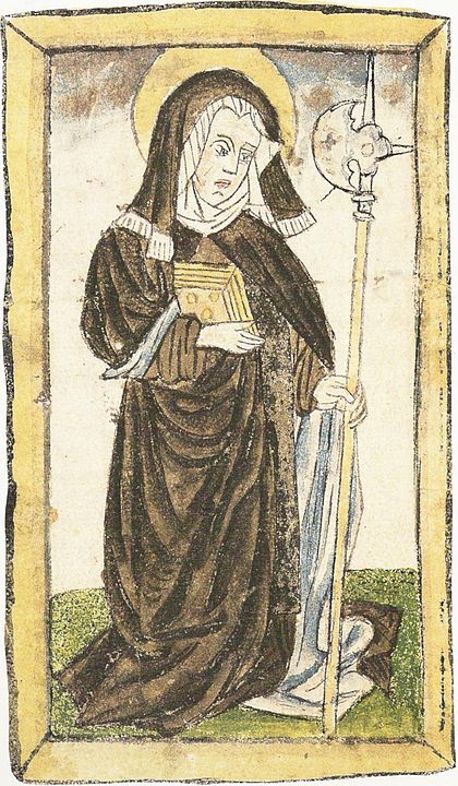 Santa Viborada de Saint Gall, patrona de las biblioteca y bibliotecarios