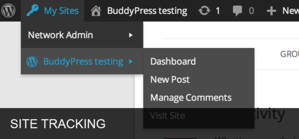Site tracking