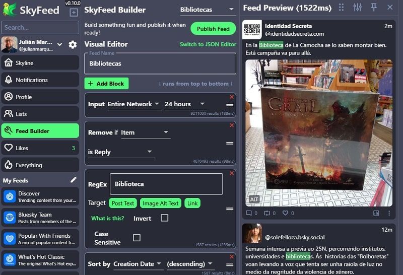 SkyFeed Builder - Bluesky