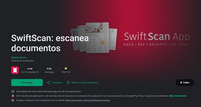 scanbot SwiftScan escanea documentos