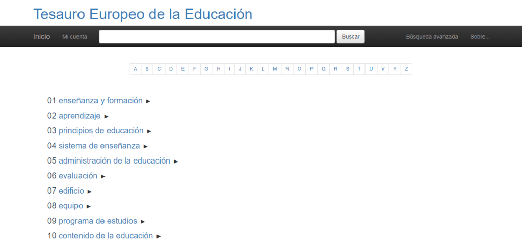 Tesauro Europeo de la Educación