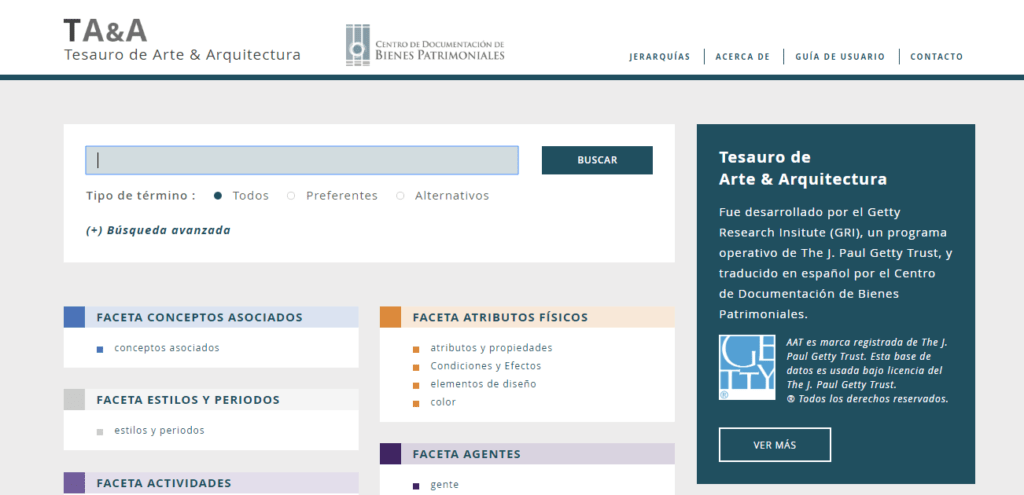 Tesauro de Arte & Arquitectura