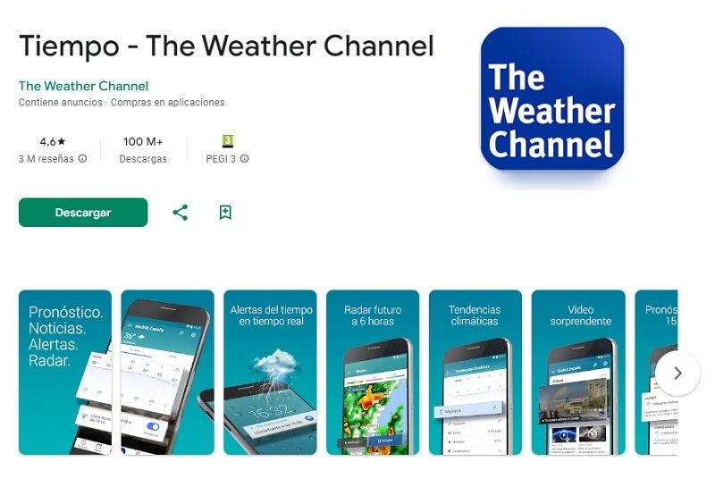 The Weather Channel - Aplicación para ver el tiempo