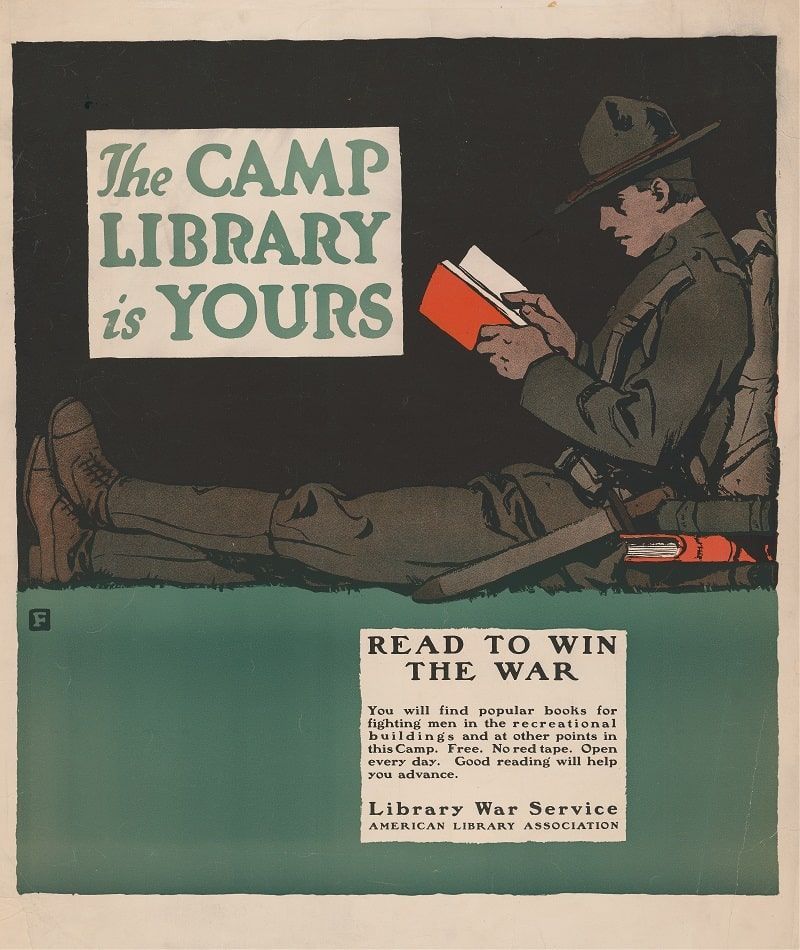The camp library is yours (1917)