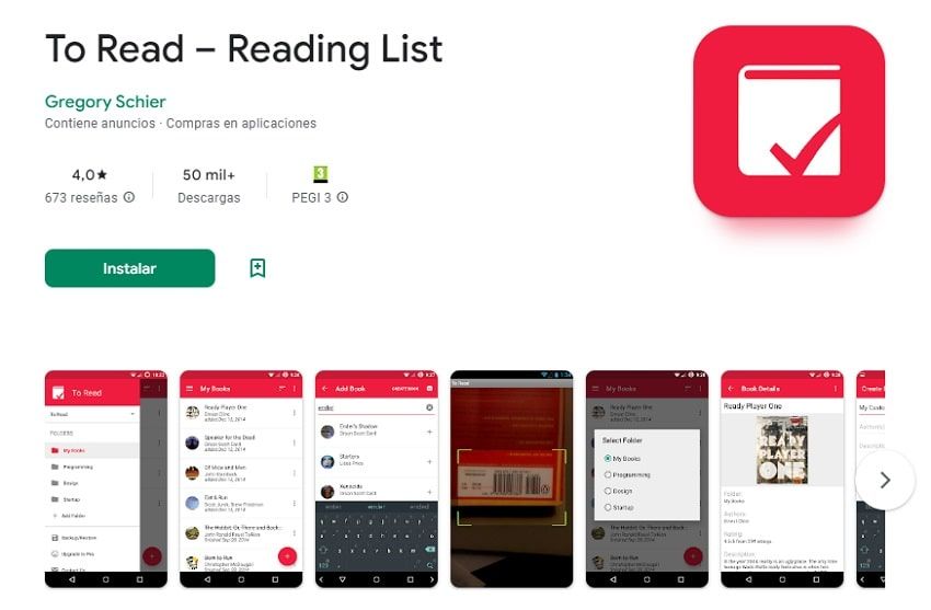 To Read Reading List app libros leídos