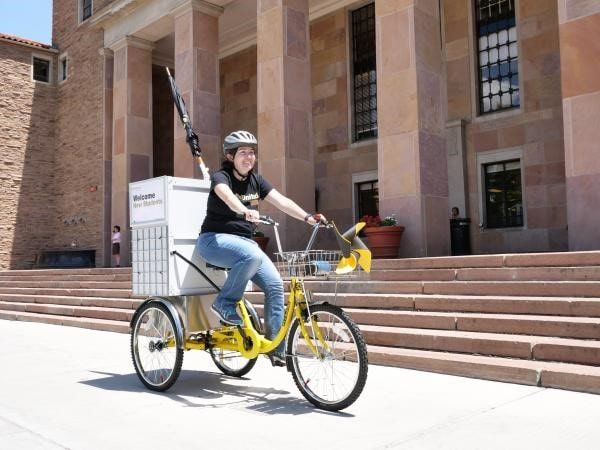 University Libraries rolls out bike cart: InfoMotion