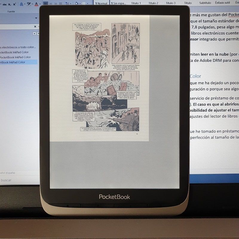 Visualización comic digital eBiblio