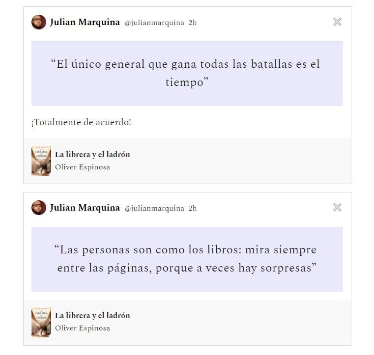 Zeneca frases red social libros lectura
