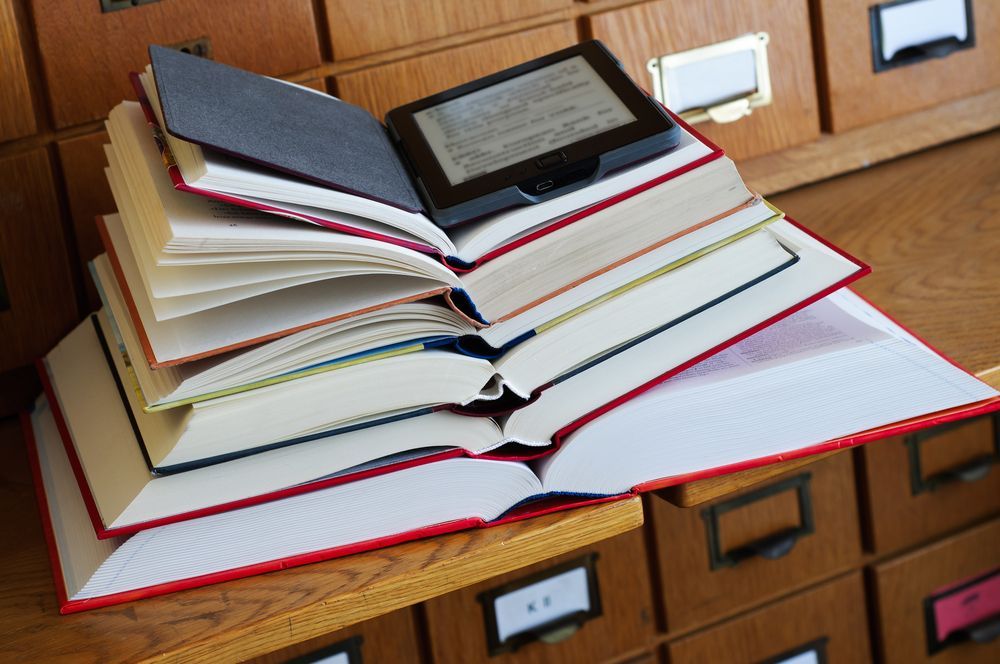 Libros en la biblioteca