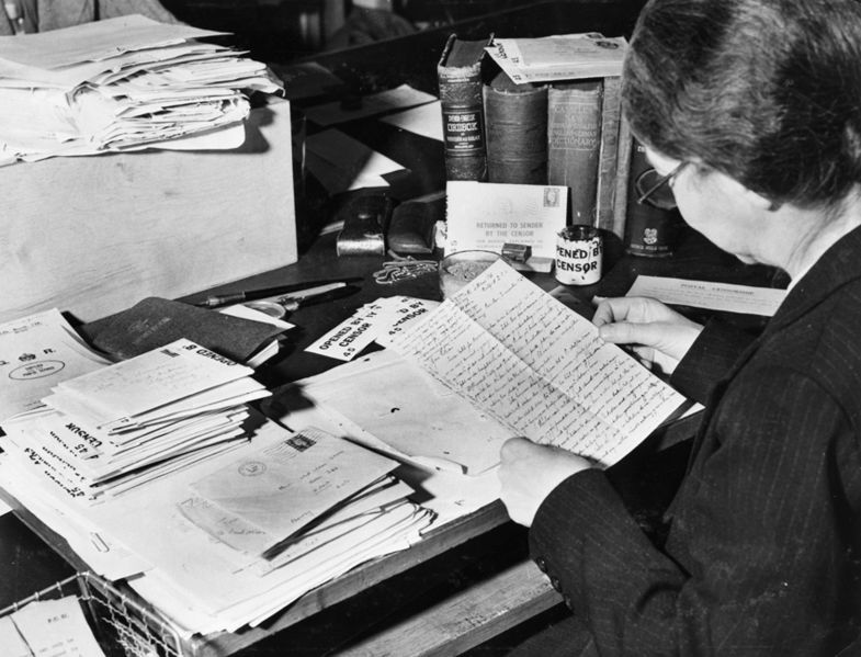 Opened by censor (The National Archives UK)