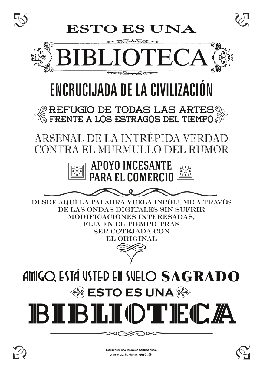 Esto es una biblioteca by @NM&PQ