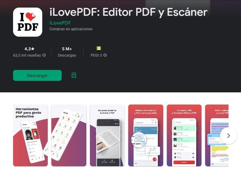 iLovePDF app Android